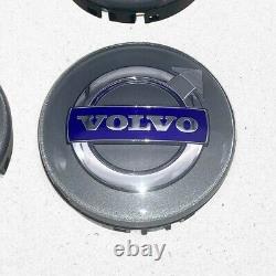 Volvo Silver Center Cap fits C30 C70 S40 S60 S70 S80 S90 V50 V70 XC70 XC90 Set A