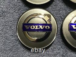 Volvo Silver Center Cap fits C30 C70 S40 S60 S70 S80 S90 V50 V70 XC70 XC90 Set B