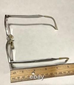 Vtg 1950s Cat Eye Horn Rimmed Eyeglasses Pair Of 2 Silver & Black Frames Women's