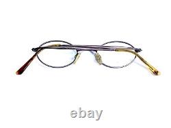 Vtg Tommy Hilfiger Silver Metal Oval Eyeglasses Italy TH151 229 45 21 145