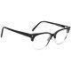 Warby Parker Eyeglasses Lewis 4103 Matte Black&silver Horn Rim Frame 5117 145
