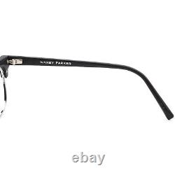 Warby Parker Eyeglasses Lewis 4103 Matte Black&Silver Horn Rim Frame 5117 145