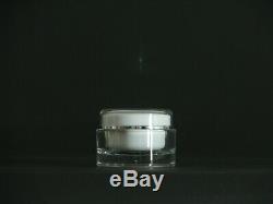 With silver rim cosmetic plastic acrylic empty jar Plastic Jars for Cosmetic