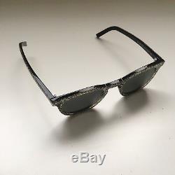 YSL sunglasses Silver Glitter Black Ray an Style Rim Square Round Plastic Frames