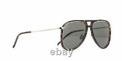 YVES SAINT LAURENT CLASSIC 11 RIM 003 Sunglasses Havana Silver Frame Grey