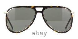 YVES SAINT LAURENT CLASSIC 11 RIM 003 Sunglasses Havana Silver Frame Grey