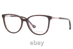 Yalea Evonne VYA012 0752 Eyeglasses Frame Women's Havana/Silver Full Rim 54mm