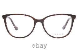 Yalea Evonne VYA012 0752 Eyeglasses Frame Women's Havana/Silver Full Rim 54mm