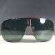 Yves Saint Laurent Ysl 2198/s Rare Silver/green Half Rim Wrap Sunglasses