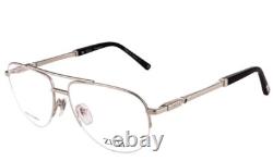 Zilli Zi60068 C02 Aviator Silver Black Titanium Authentc Eyeglasses 58-16 France
