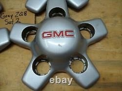 Zq8 Center Cap Set Silver Gmc Sonoma Factory Gm 9593759 Rim Wheel Jimmy 16 15