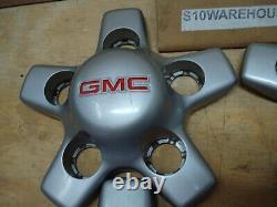 Zq8 Center Cap Set Silver Gmc Sonoma Factory Gm 9593759 Rim Wheel Jimmy 16 15