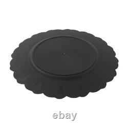 100 pièces de dessous d’assiette antiques en lot, 13 pouces, bord en relief, en plastique, pour dîner de fête