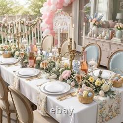 100PCS Assiettes Jetables Blanches avec Bord pour 100 PCS Dorés