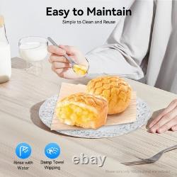 100Pcs Assiettes de Charge Antiques en Plastique avec Bord Embossé pour Servir