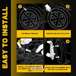 2 ENSEMBLE pour Ford E350 E450 Econoline Van 16 Couvre-roues complets Caps de moyeu Jante