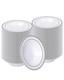 200 Paquet De Bols En Plastique Avec Bord Argenté, Bols à Soupe Jetables De 12 Oz, Résistants