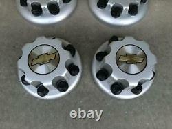 2001-2007 Chevy Silverado 3500 Drw Dually Oem Roue Rim Center Caps Set