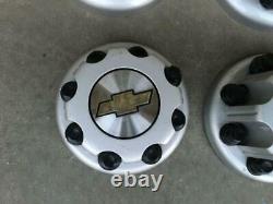2001-2007 Chevy Silverado 3500 Drw Dually Oem Roue Rim Center Caps Set