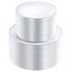 200pcs Assiettes En Plastique Argentées Assiettes En Plastique Blanches Avec Bord Argent Comprend 1