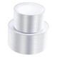 200pcs Assiettes En Plastique Blanches Avec Bord, Comprend 200 Pcs Argent