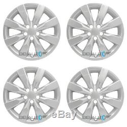 4 Nouveau 16 Argent Hubcaps Rim Enjoliveurs Pour 2009-2019 Toyota Corolla Matrice