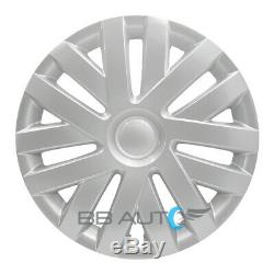 4 Nouveau 16 Argent Hubcaps Rim Enjoliveurs Set Pour 2010-2014 Volkswagen Vw Jetta