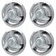 4 Pour Chevy Gm 3 Bar Spinners Rally Wheel Center Hub Caps Rim 5 Lug Nut Covers