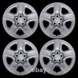 4 pour Toyota RAV4 2006-2012 Argent 17 Couvercles de Roue Capuchons de Moyeu Couvre Jantes Complets