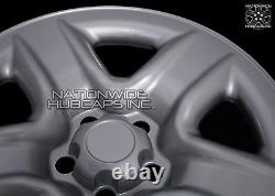 4 pour Toyota RAV4 2006-2012 Argent 17 Couvercles de Roue Capuchons de Moyeu Couvre Jantes Complets