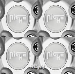 4x Niche 2,95 Mbz Bore Argent Usiné Jantes Center Pour Targa-moyeux M131