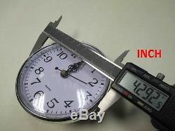 9 Horloge À Quartz Avec Bordure En Plastique Argenté. Diamètre 110mm / Environ 4- 5/16 Pouce