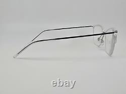 Airlock 3005 971 Monture de lunettes Ultra-Légère en Argent Cristal Pur et Transparent avec Étui