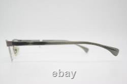 Alain Mikli 2703 Lunettes à demi-cerclage multicolores argentées neuves