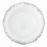 Aristocrate Collection 10 Oz Blanc Avec Silver Rim Soup En Plastique Bols 10ct