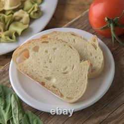 Assiette à hors-d'œuvre en plastique réutilisable Dallas Ware avec bord pour buffet
