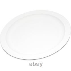 Assiette en plastique réutilisable avec bord étroit pour la maison et le restaurant