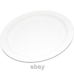 Assiette en plastique réutilisable avec bord étroit pour la maison et le restaurant