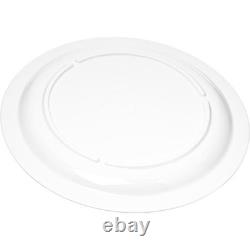 Assiette en plastique réutilisable avec bord étroit pour la maison et le restaurant