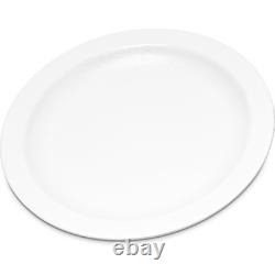 Assiette en plastique réutilisable avec rebord étroit pour la maison et le restaurant