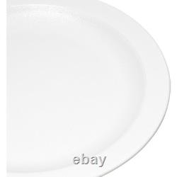 Assiette en plastique réutilisable avec rebord étroit pour la maison et le restaurant