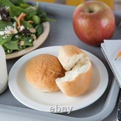 Assiette en plastique réutilisable avec rebord étroit pour la maison et le restaurant