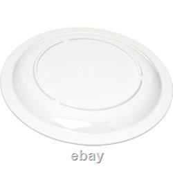 Assiette en plastique réutilisable avec rebord étroit pour la maison et le restaurant