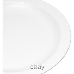 Assiette en plastique réutilisable avec un bord étroit pour la maison et le restaurant