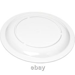 Assiette en plastique réutilisable avec un bord étroit pour la maison et le restaurant