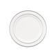 Assiettes En Plastique Blanches Divines Avec Bord Argent&eacute;, 9 Pouces, Paquet De 240