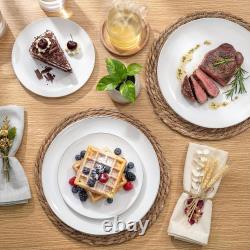 Assiettes en plastique bleues avec bord argenté et vaisselle jetable argentée avec bleu