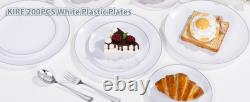 Assiettes en plastique bleues avec bord argenté et vaisselle jetable argentée avec bleu