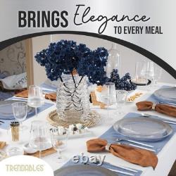 Assiettes jetables pour fournitures de fête assiettes en plastique avec bord argenté