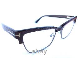 Authentiques nouvelles montures de lunettes pour femme Tom Ford TF 536420 argentées œil de chat 53 mm